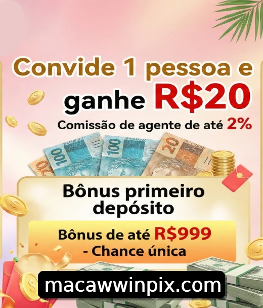 Bônus ao se registrar no macawwin